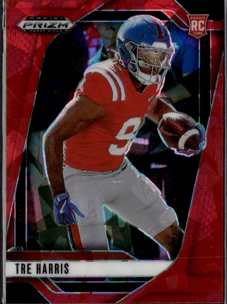 2025 Prizm Draft Picks Tre Harris graded slab