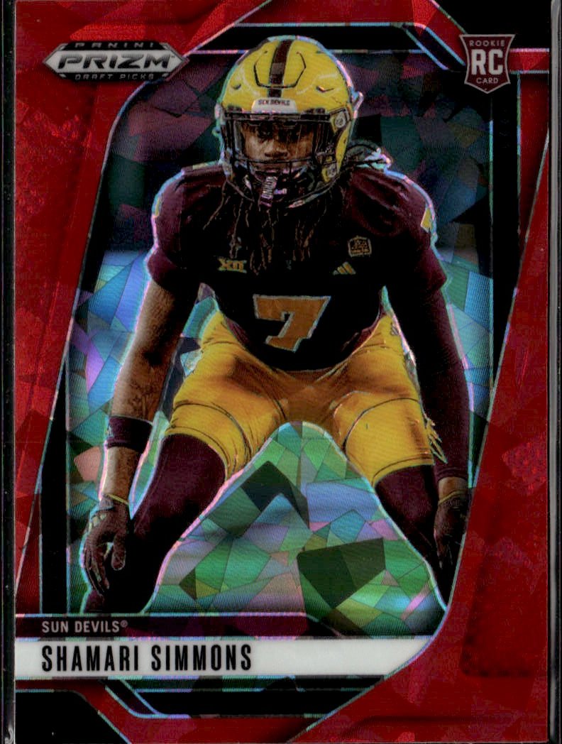 2025 Prizm Draft Picks Shamari Simmons graded slab