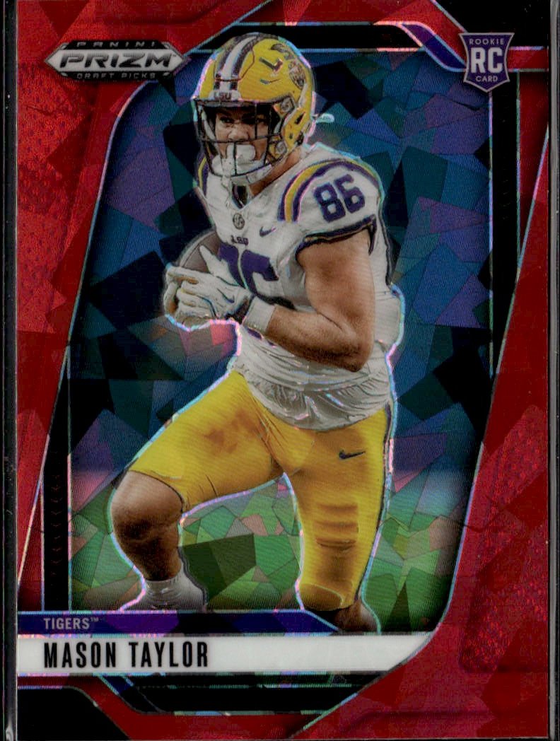 2025 Prizm Draft Picks Mason Taylor graded slab