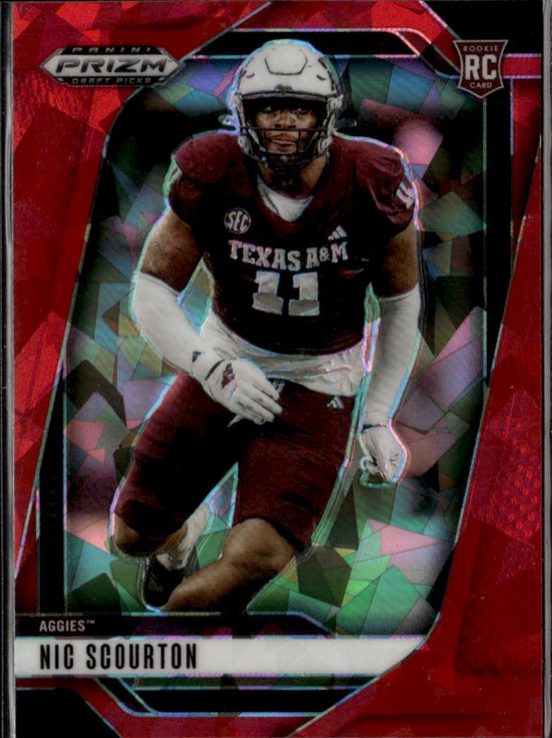 2025 Prizm Draft Picks Nic Scourton graded slab