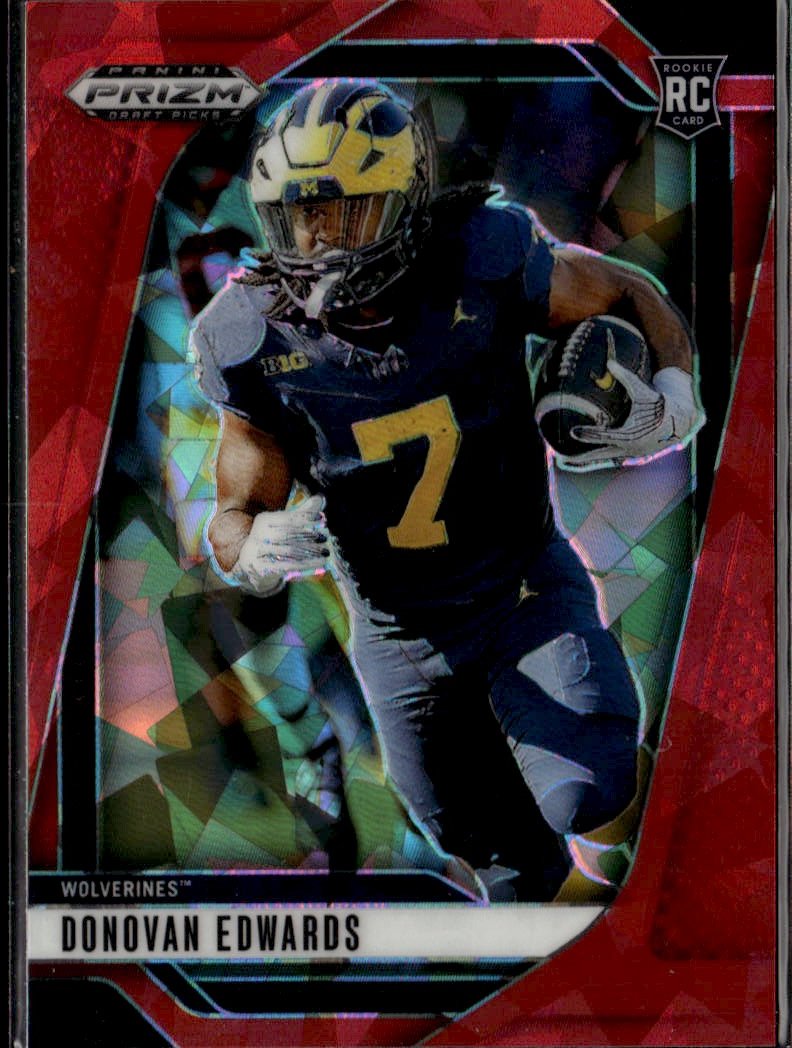 2025 Prizm Draft Picks Donovan Edwards graded slab