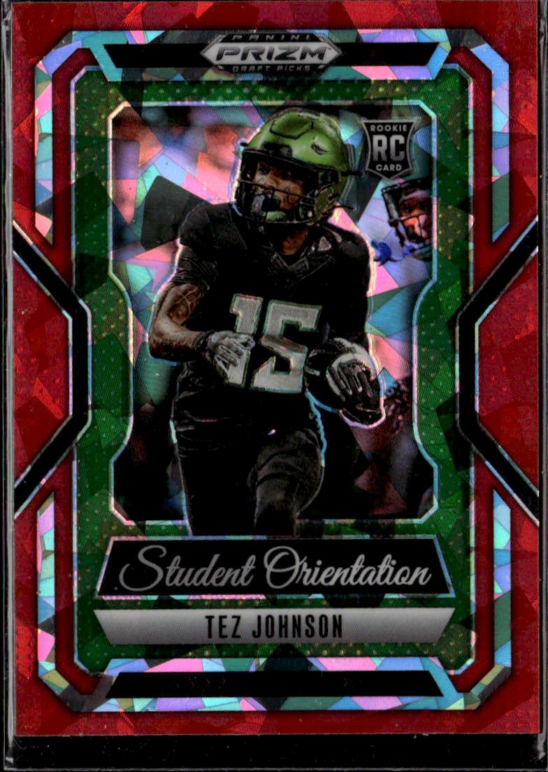 2025 Prizm Draft Picks Tez Johnson graded slab