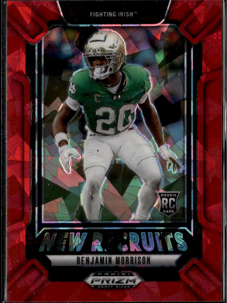 2025 Prizm Draft Picks Benjamin Morrison graded slab
