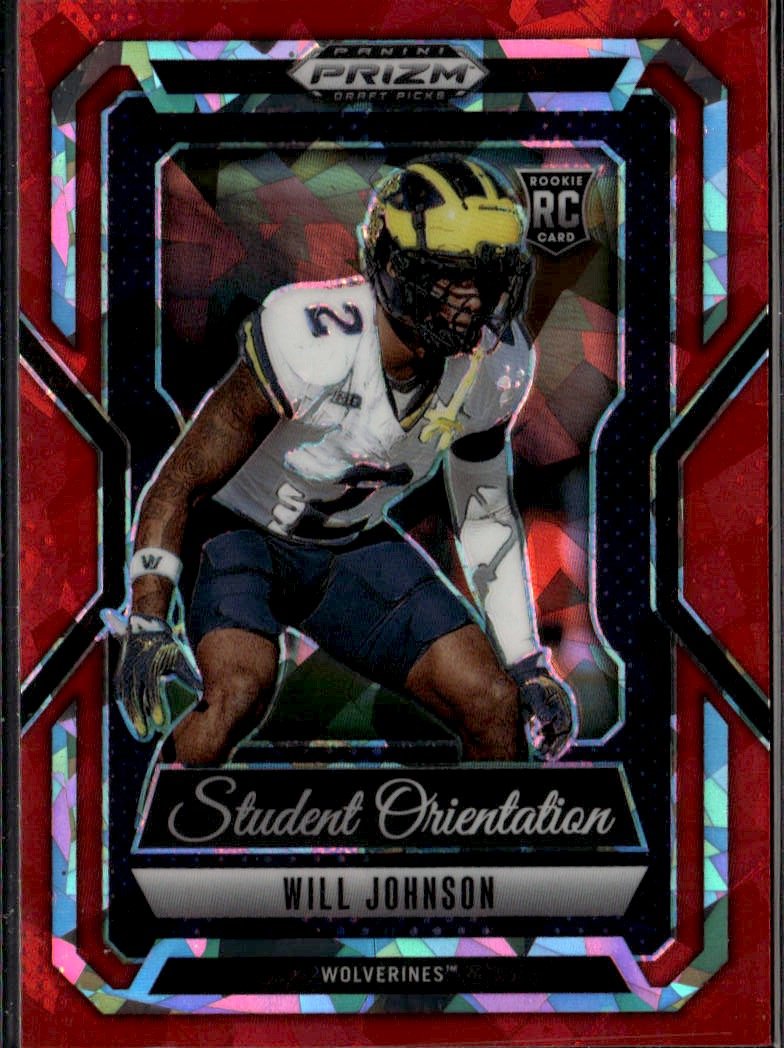 2025 Prizm Draft Will Johnson graded slab