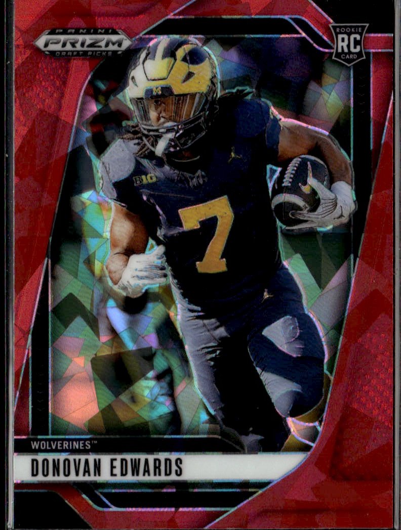 2025 Prizm Draft Picks Donovan Edwards graded slab