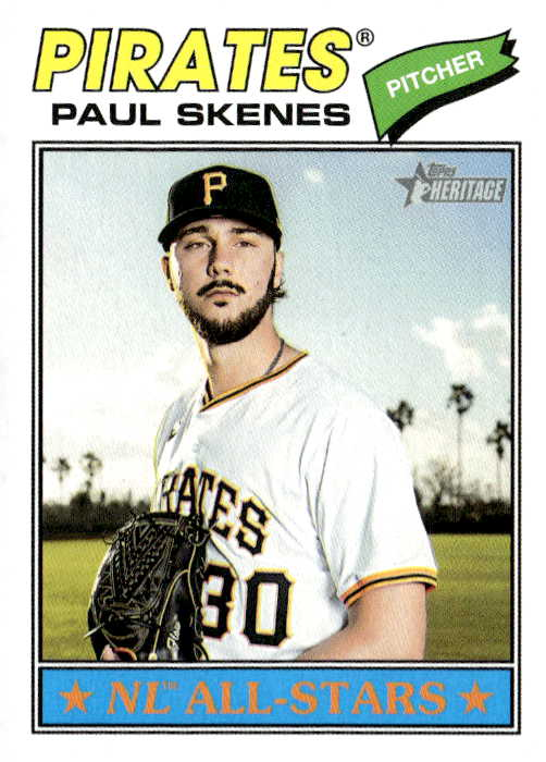 2026 Topps Heritage Paul Skenes graded slab