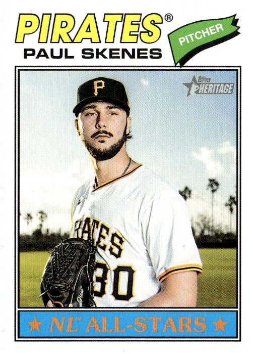 2026 Topps Heritage Paul Skenes graded slab