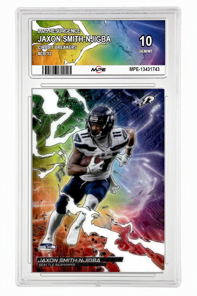 2025 RESURGENCE CIRCUIT BREAKERS #CB-12 JAXON SMITH-NJIGBA MPE 10 GEM/MT — graded card auctioned from the MPE vault