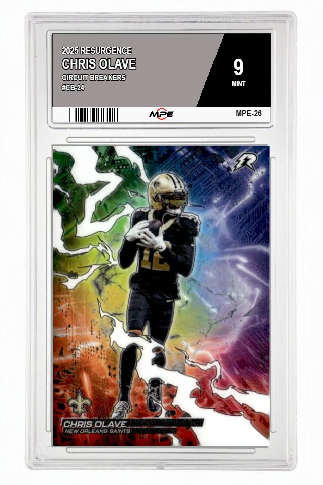 2025 RESURGENCE CIRCUIT BREAKERS #CB-24 CHRIS OLAVE MPE 9 MINT — graded card auctioned from the MPE vault