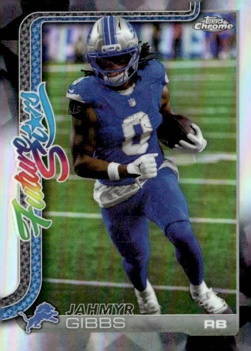 2025 Topps Chrome Jahmyr Gibbs graded slab