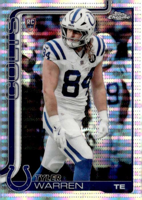 2025 Topps Chrome Tyler Warren graded slab