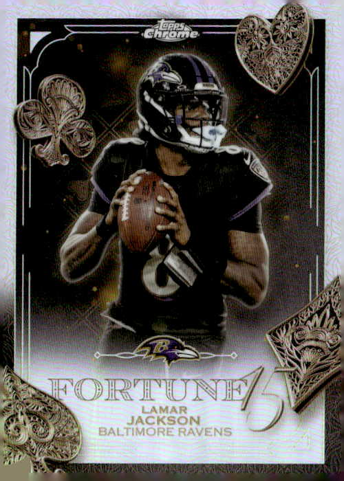 2025 Topps Chrome Lamar Jackson graded slab