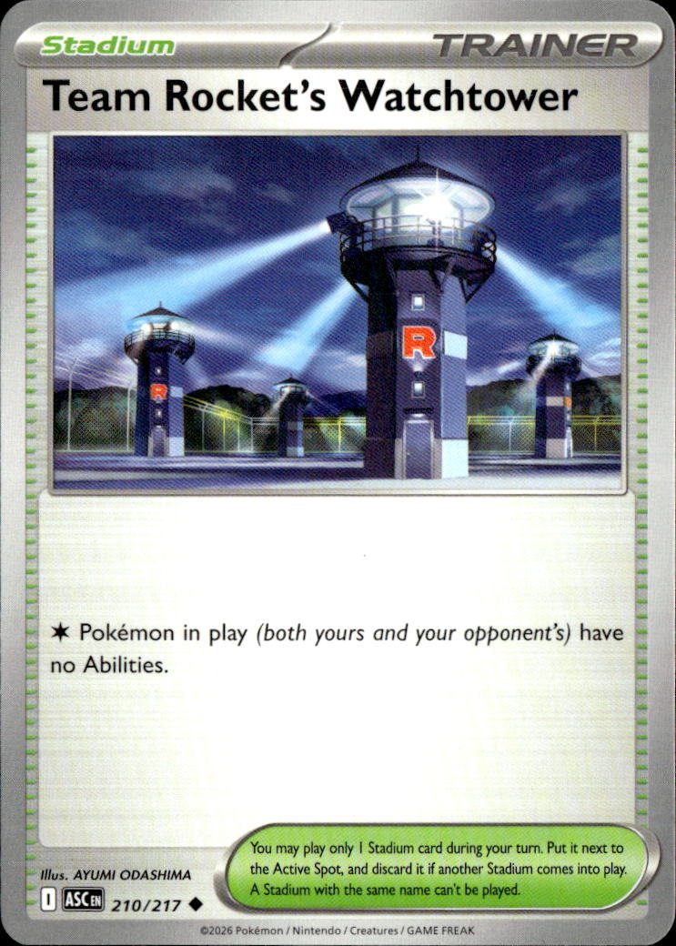 2026 Pokemon Mega Evolution Team Rocket's Watchtower graded slab