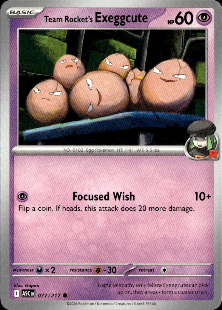 Team Rocket'S Exeggcute graded slab