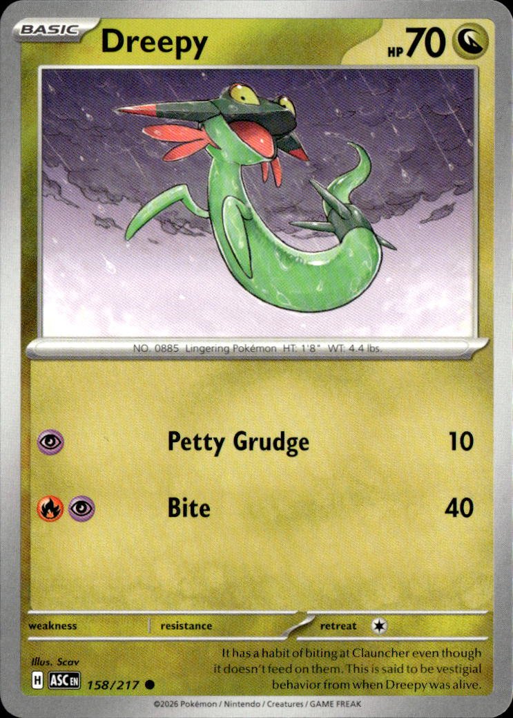 2025 Pokemon Scarlet And Violet Dreepy graded slab