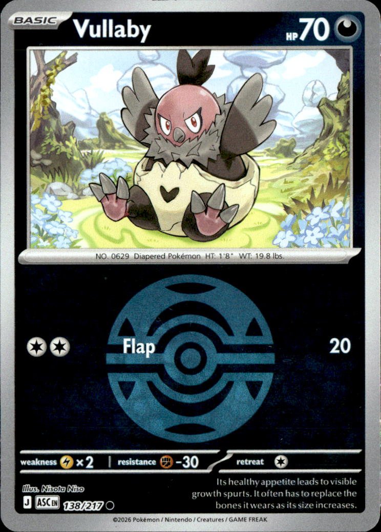 2026 Pokemon Mega Evolution Vullaby graded slab