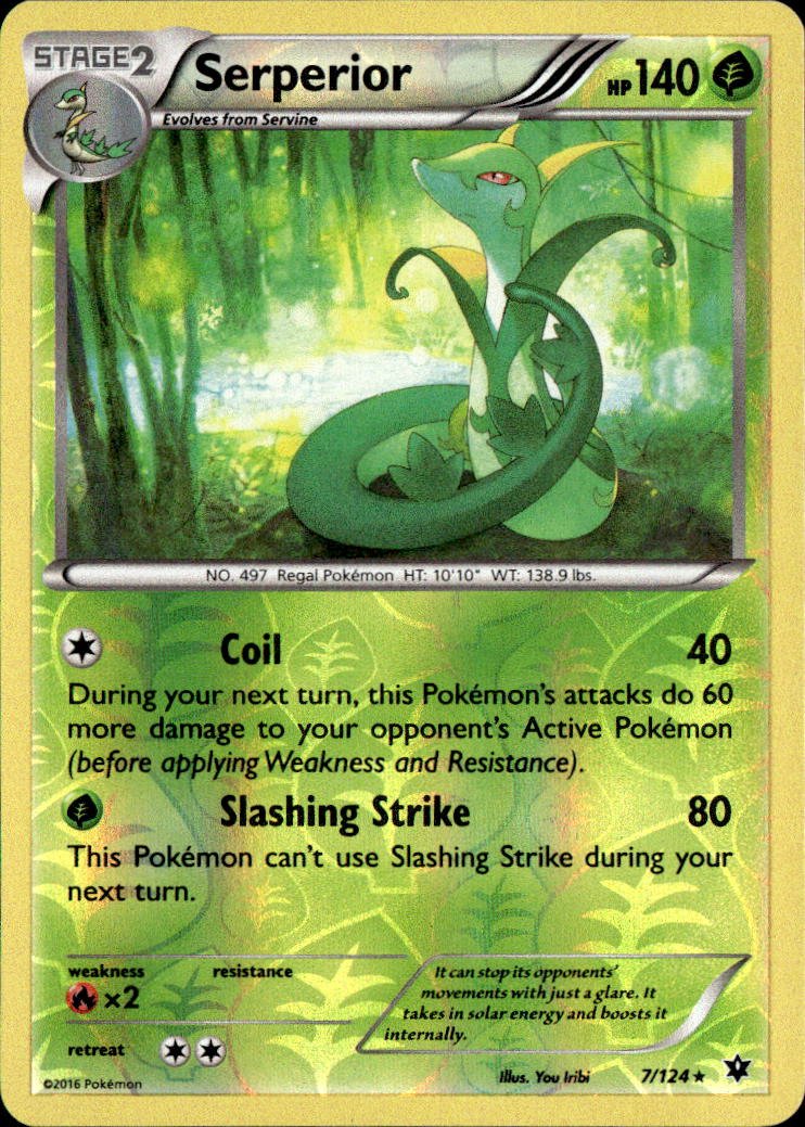 2016 Pokemon Xy Serperior graded slab