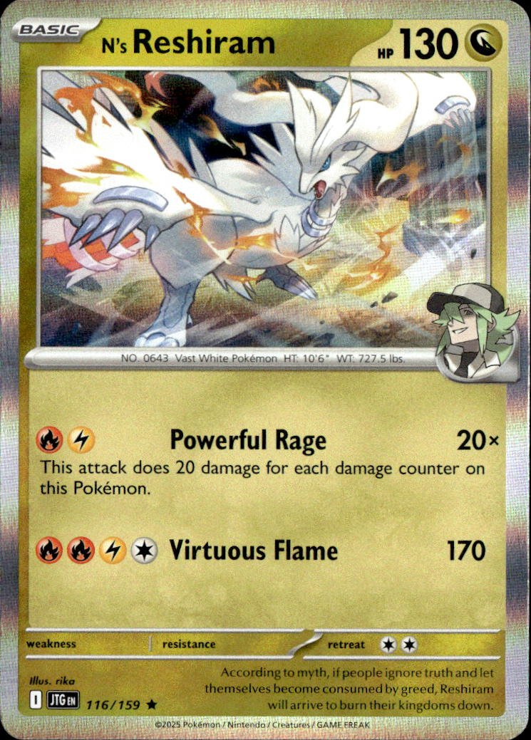 2026 Pokemon Mega Evolution N's Reshiram graded slab