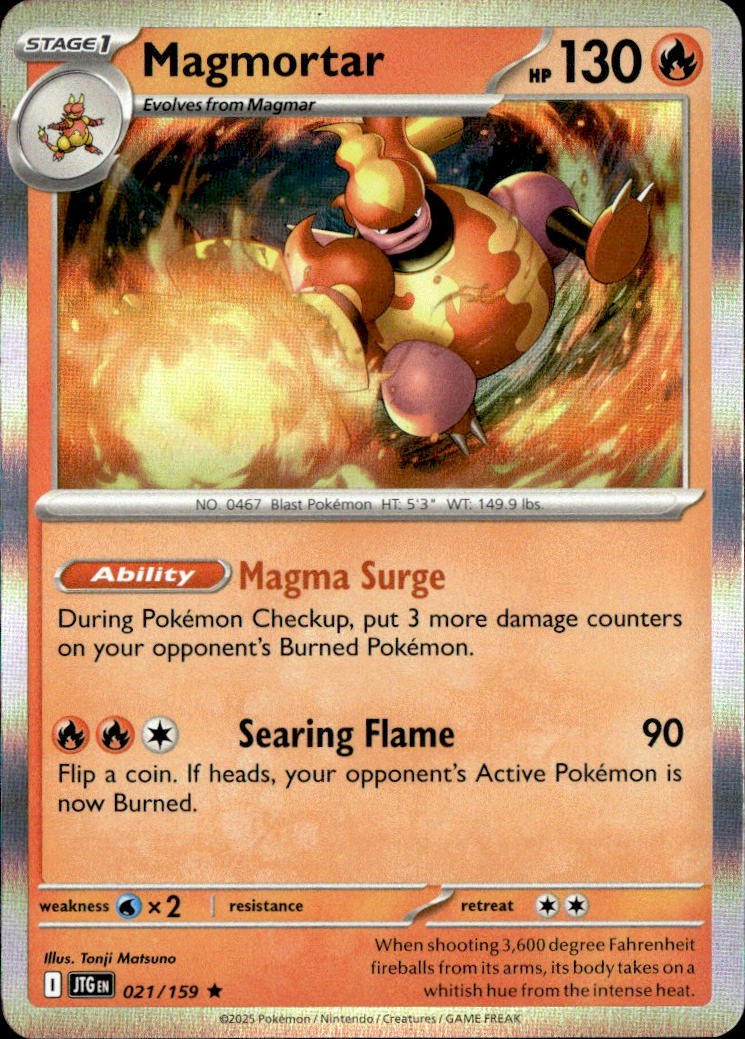 2025 Pokemon Scarlet And Violet Magmortar graded slab