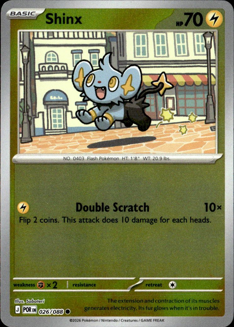 2026 Pokemon Mega Evolution Shinx graded slab