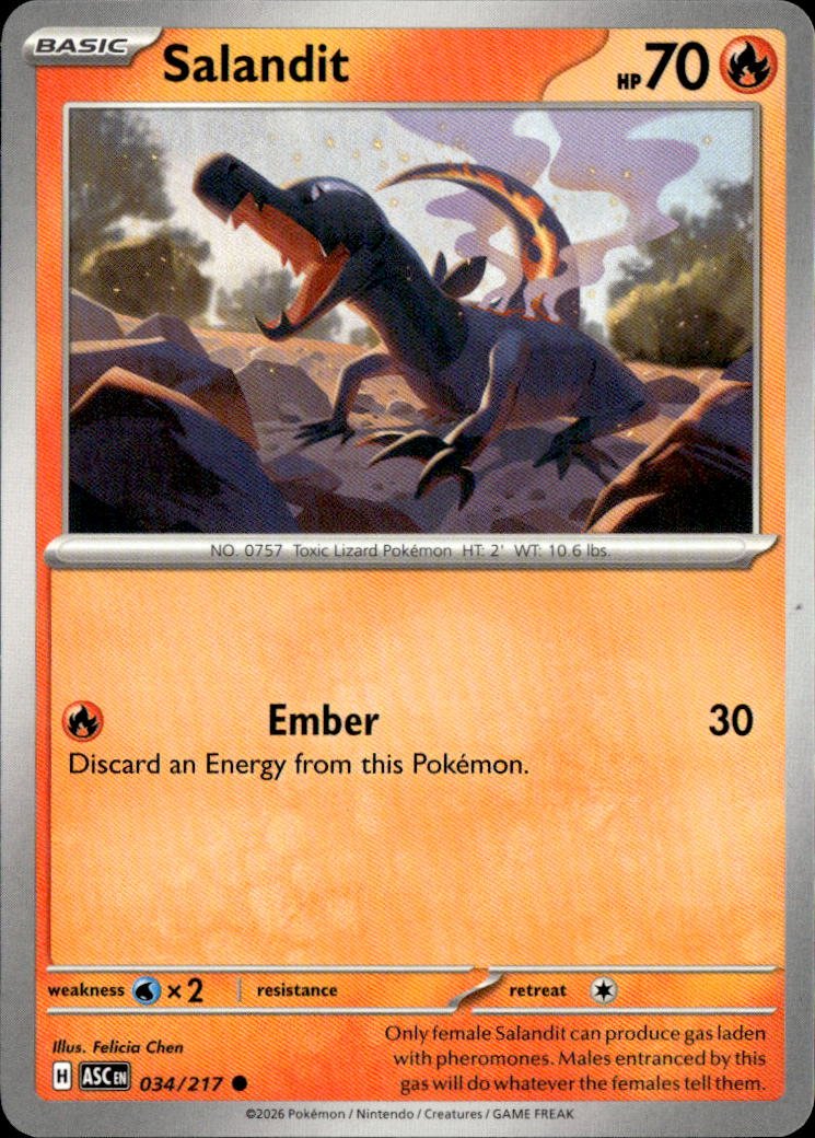 2026 Pokemon Mega Evolution Salandit graded slab
