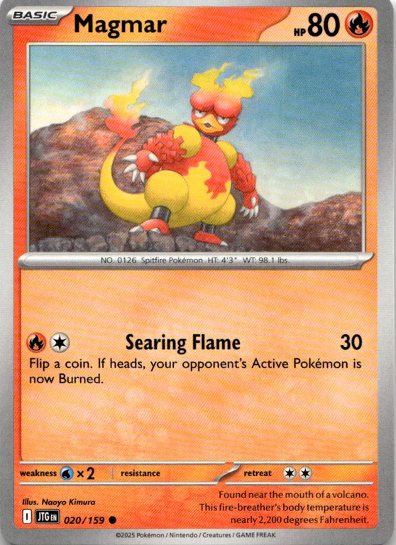 2025 Pokemon Scarlet And Violet Magmar graded slab