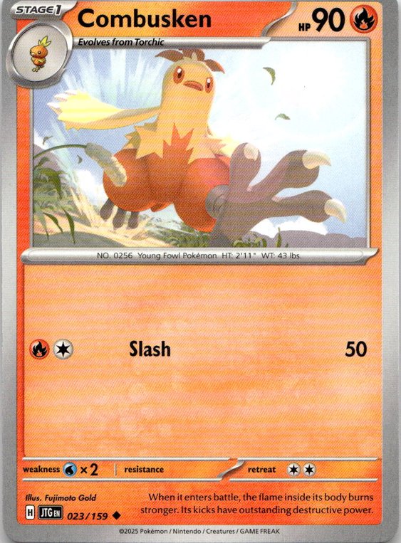 2025 Pokemon Scarlet And Violet Combusken graded slab