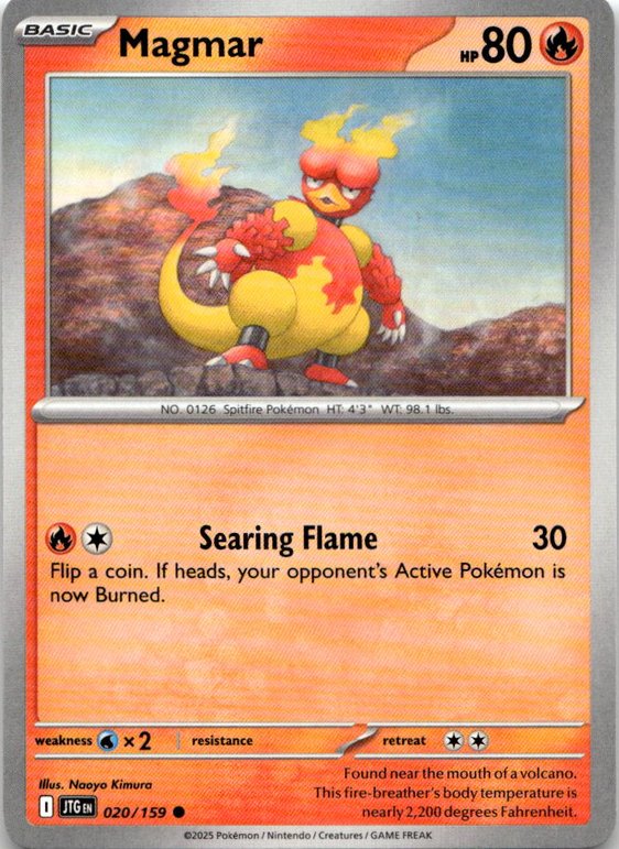 2025 Pokemon Scarlet And Violet Magmar graded slab