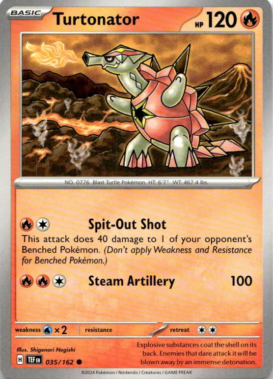2024 Pokemon Scarlet And Violet Turtonator graded slab