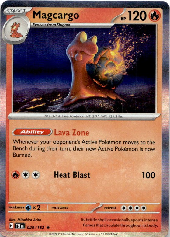 2024 Pokemon Scarlet And Violet Magcargo graded slab