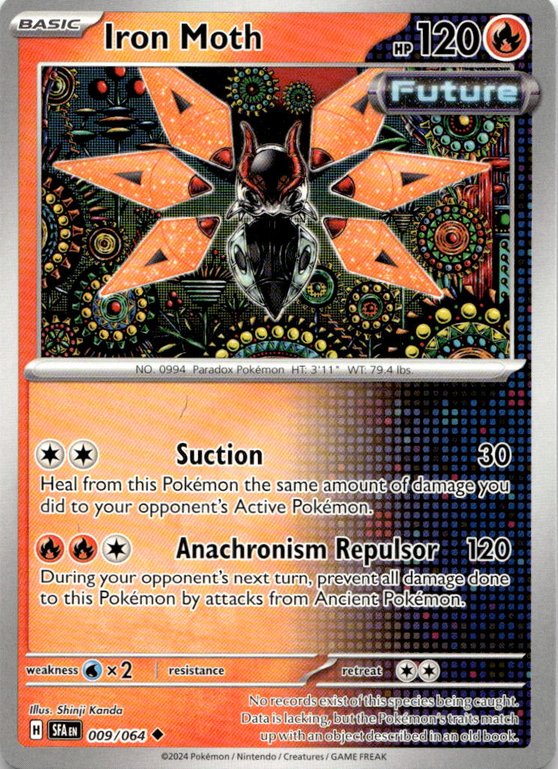 2024 Pokemon Scarlet And Violet Iron Moth graded slab