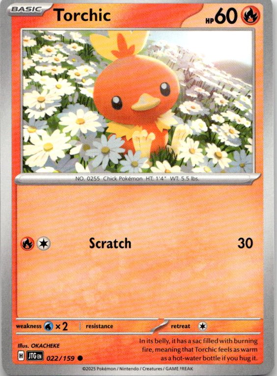 2025 Pokemon Scarlet And Violet Torchic graded slab