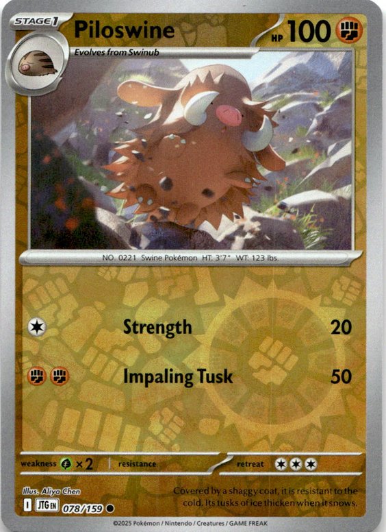 Piloswine graded slab