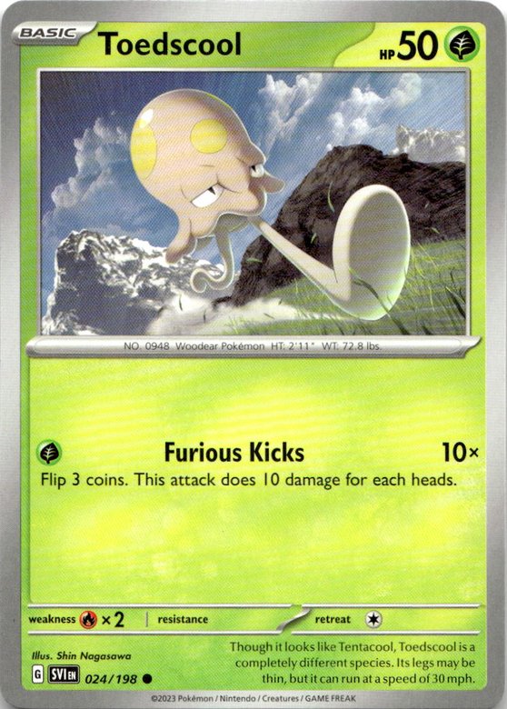 2023 Pokemon Scarlet And Violet Toedscool graded slab