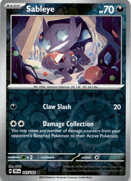 2024 Pokemon Scarlet And Violet Sableye graded slab