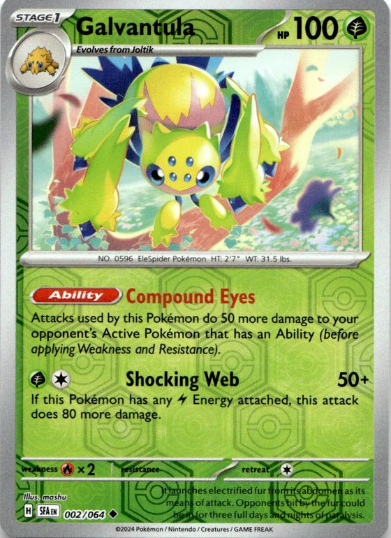 2024 Pokemon Scarlet And Violet Galvantula graded slab