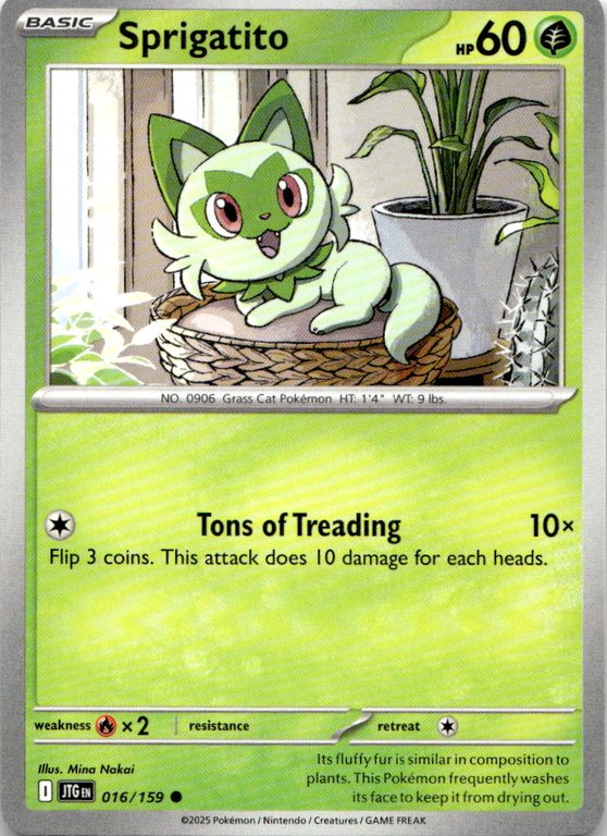 2025 Pokemon Scarlet And Violet Sprigatito graded slab
