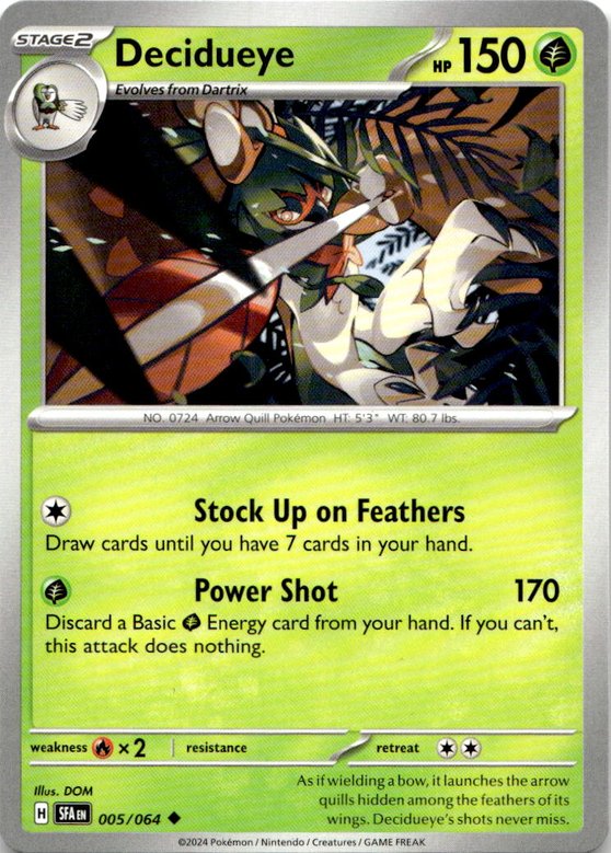 2024 Pokemon Scarlet And Violet Decidueye graded slab