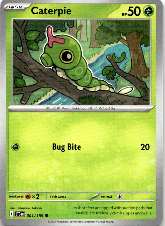 2025 Pokemon Scarlet And Violet Caterpie graded slab