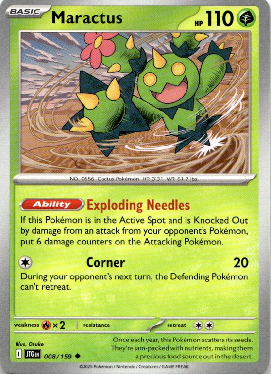 2025 Pokemon Scarlet And Violet Maractus graded slab
