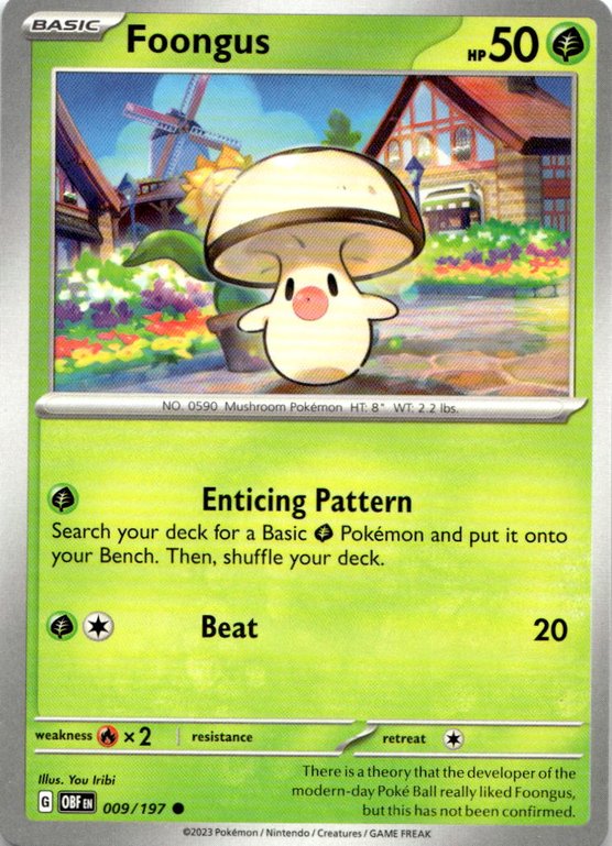 2023 Pokemon Scarlet And Violet Foongus graded slab