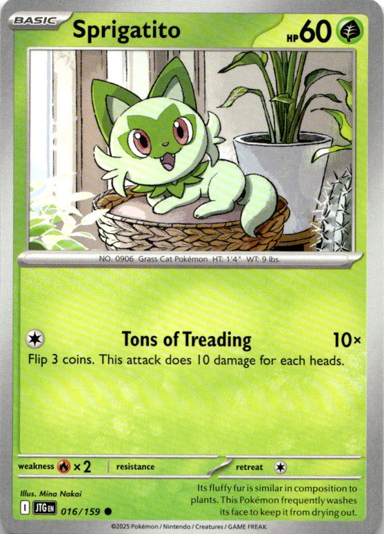 2025 Pokemon Scarlet And Violet Sprigatito graded slab
