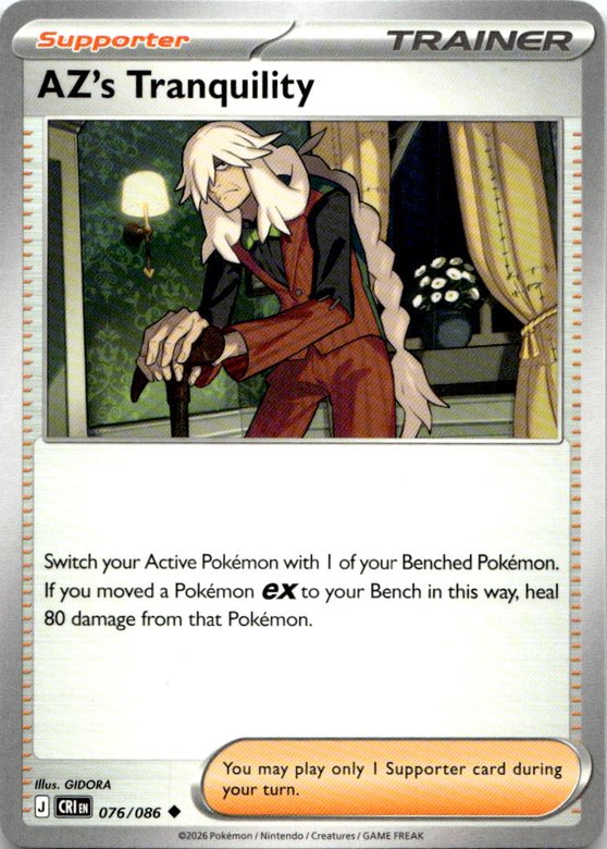2026 Pokemon Mega Evolution AZ's Tranquility graded slab