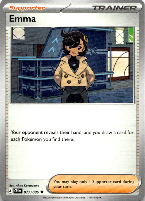 2026 Pokemon Mega Evolution Emma graded slab