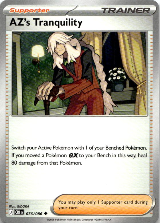 2026 Pokemon Mega Evolution Az'S Tranquility graded slab