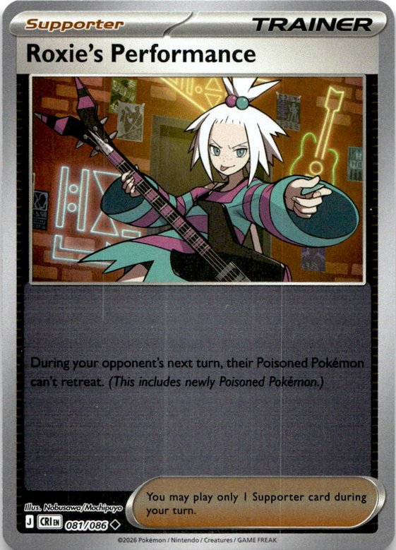 2026 Pokemon Mega Evolution Roxie's Performance graded slab