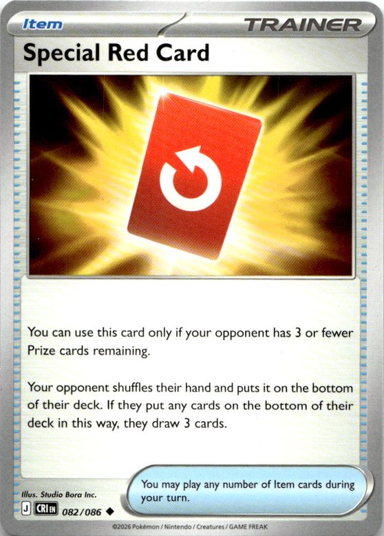 2026 Pokemon Mega Evolution Special Red Card graded slab