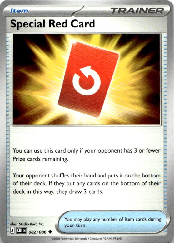 Special Red Card graded slab