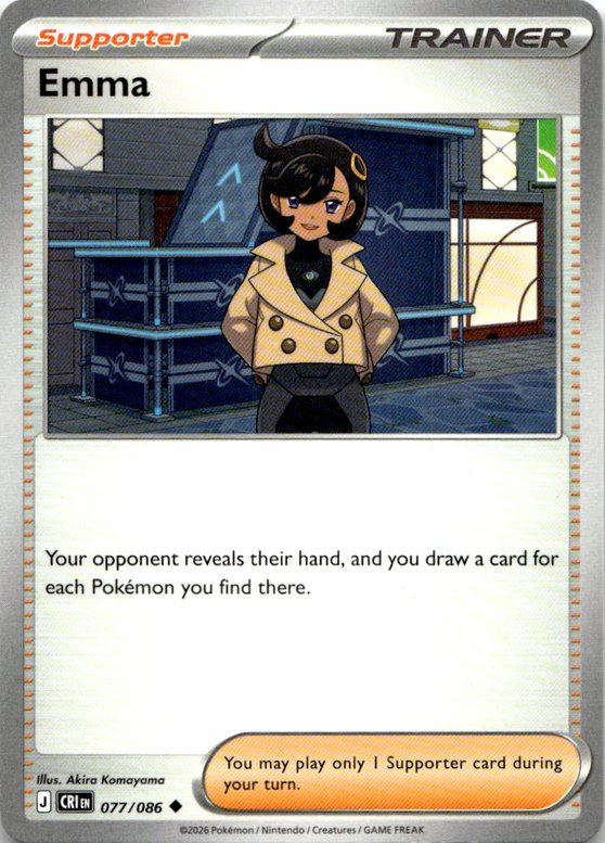 2026 Pokemon Mega Evolution Emma graded slab