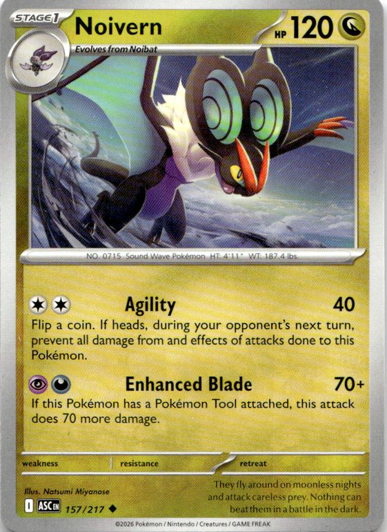 2026 Pokemon Mega Evolution Noivern graded slab